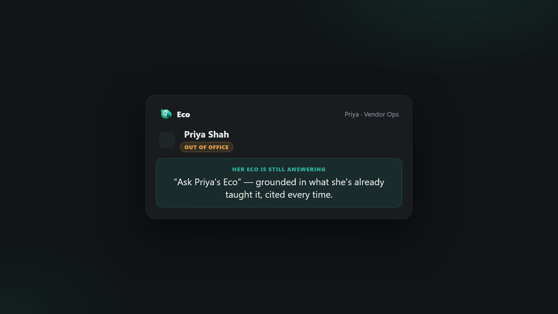Eco answering a question citing the original note